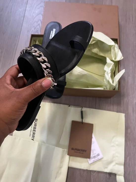 Burberry Heidi Sandals BLACK - Picture 4 of 6